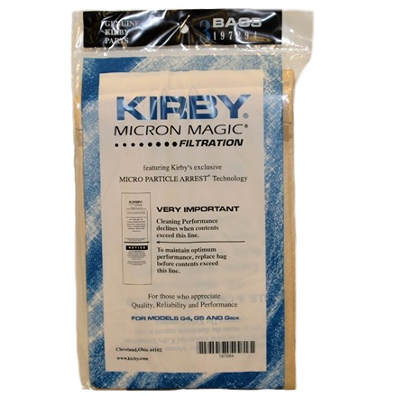 Pack of Kirby filtration vacuum bags with Micro Particle Arrest technology for high-performance cleaning and home care tasks