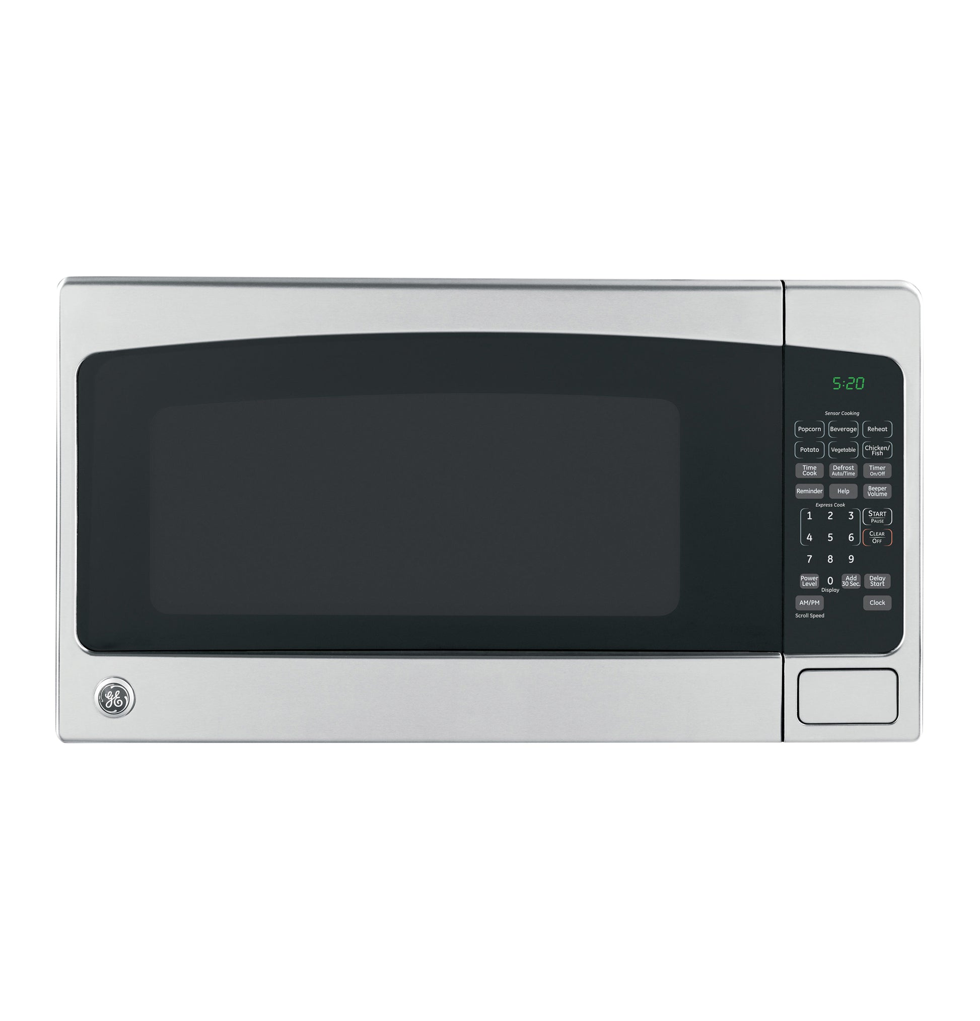Stainless steel countertop microwave oven with digital touchpad and LED display from Microwaves collection