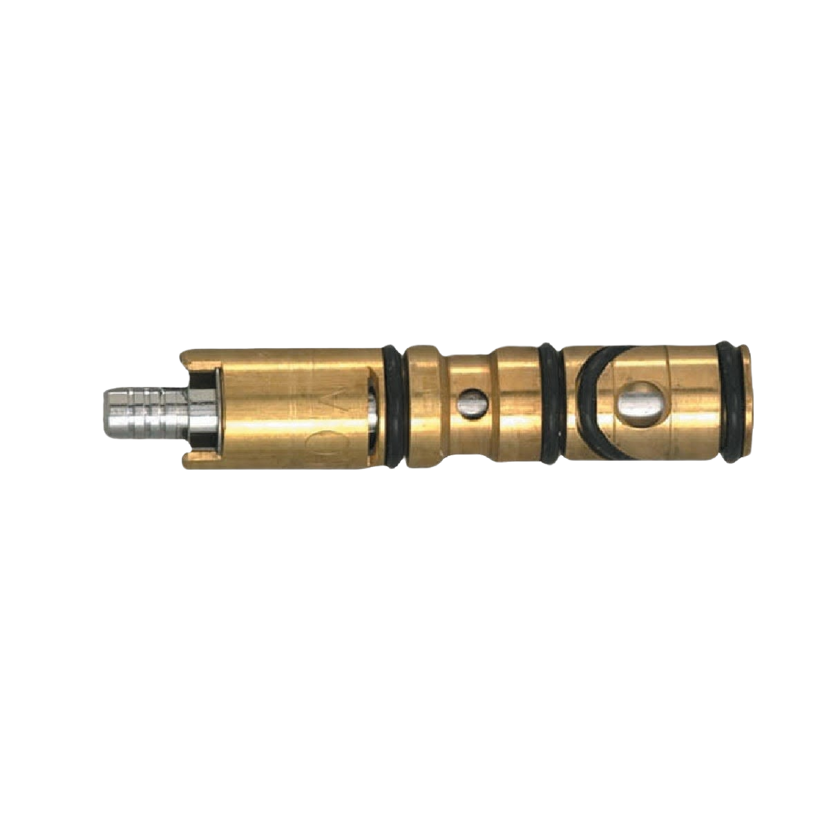 Brass replacement cartridge for single-handle faucets in plumbing repair and faucet parts collections under $50