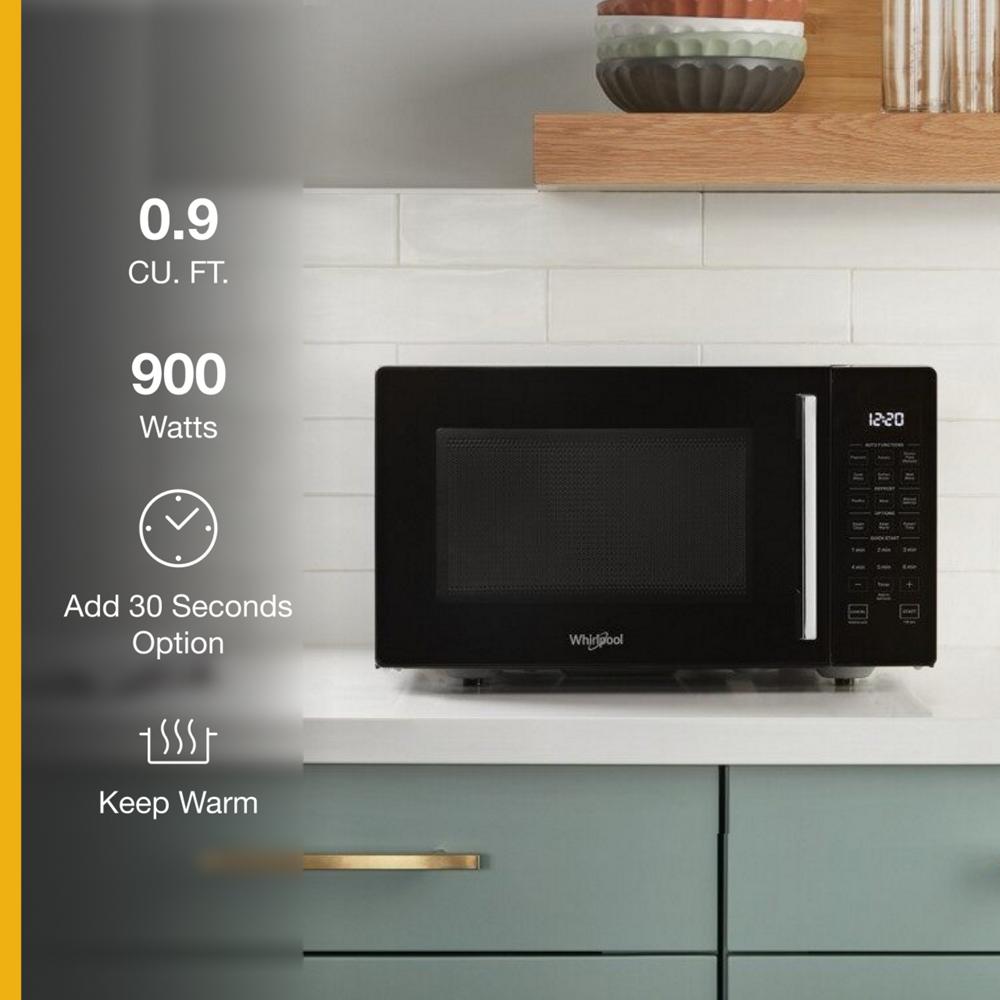 0.9 Cu. Ft. Capacity Countertop Microwave with 900 Watt Cooking Power