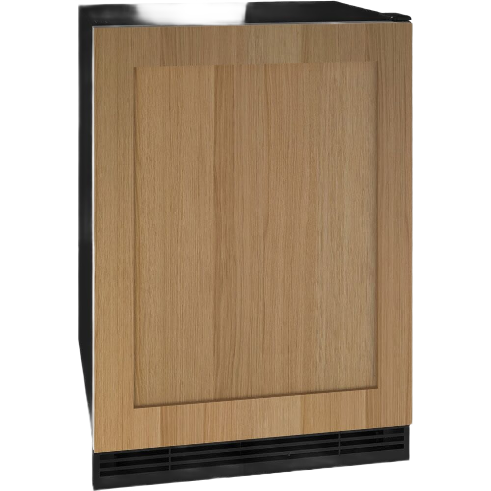 24-inch refrigerator and ice maker combo with integrated wood panel door in appliances and kitchenware collection