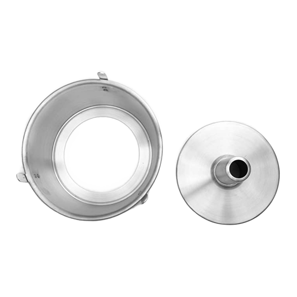 Two-piece silver loose bottom angel food cake pan with center tube in kitchenware and bakeware collections
