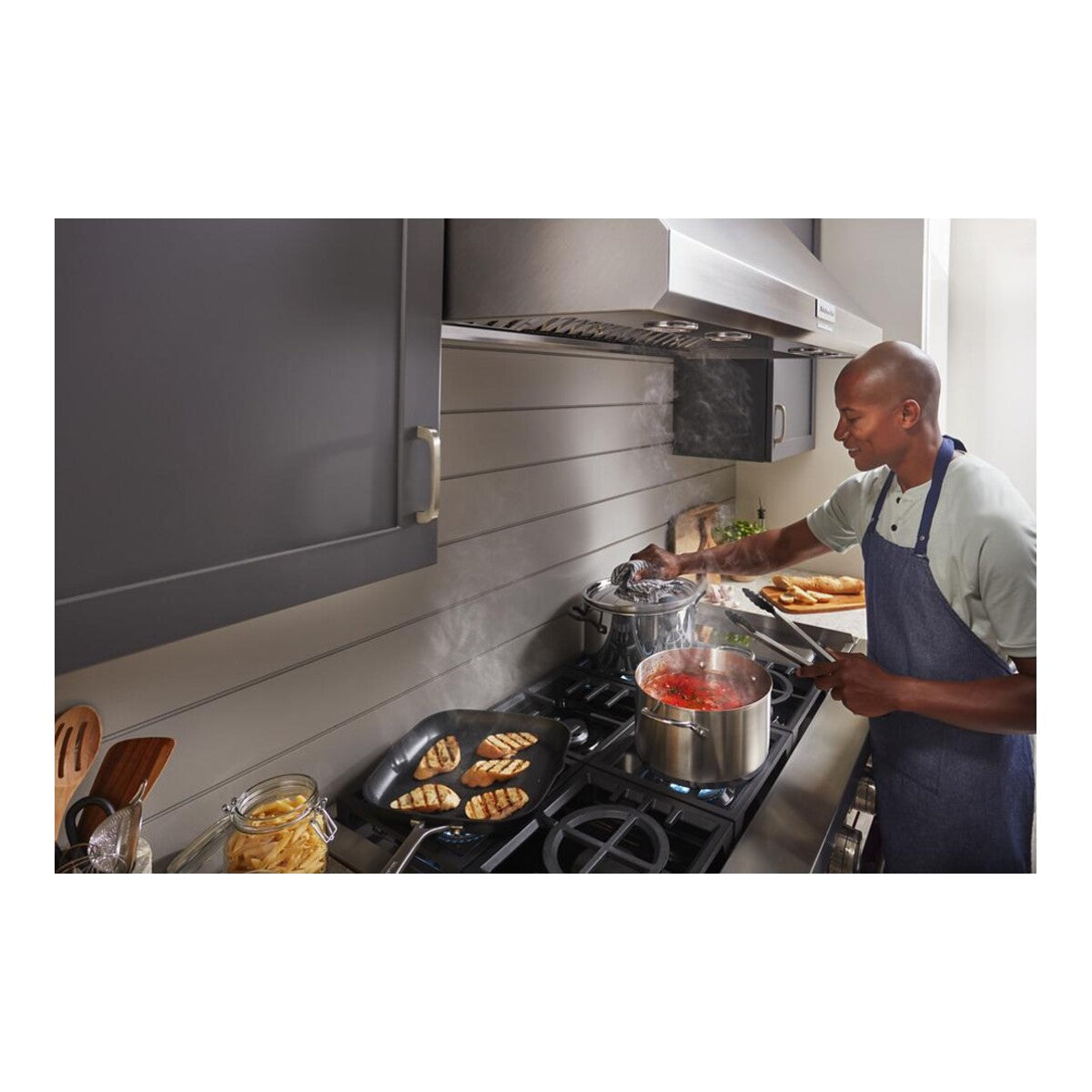 48'' 585 or 1170 CFM Motor Class Commercial-Style Wall-Mount Canopy Range Hood