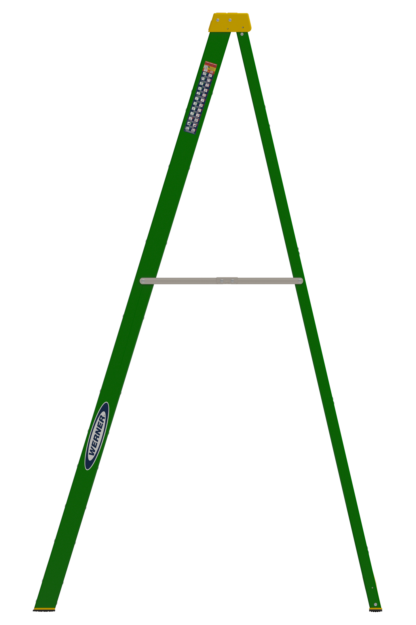 Werner 8 ft. Fiberglass Type II Step Ladder, 225 Lb. Capacity