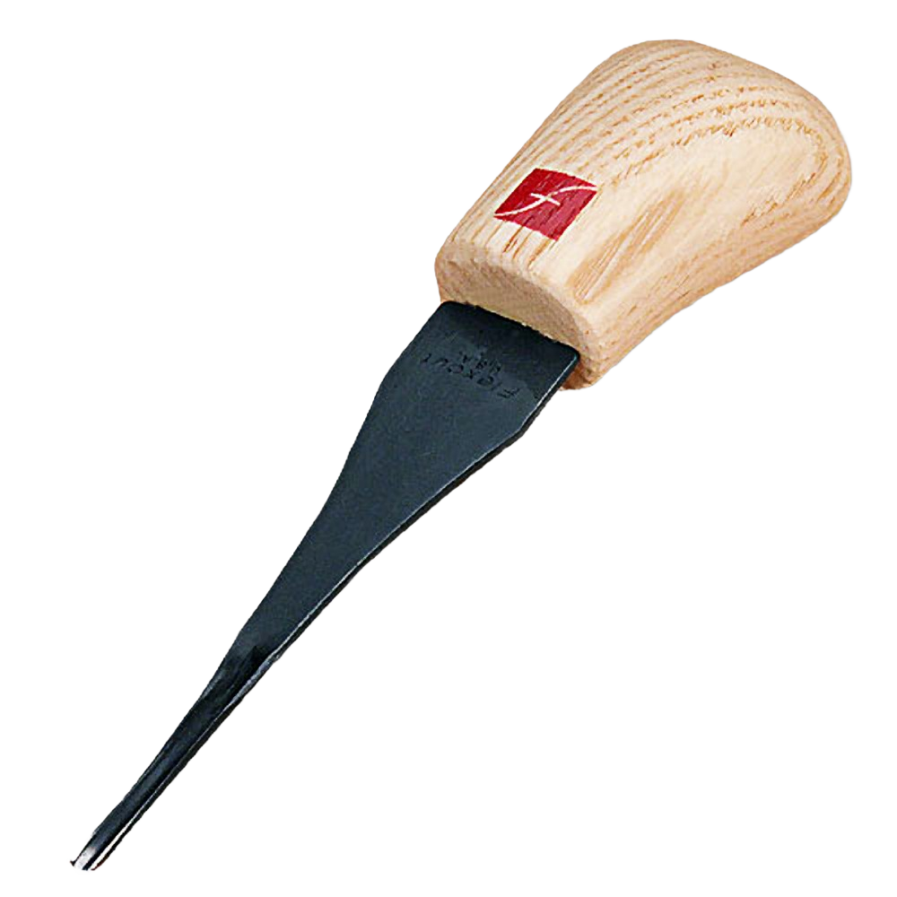 Wood carving micro gouge with ergonomic wooden handle for fine detailing in woodworking and carving tools under $50 collections