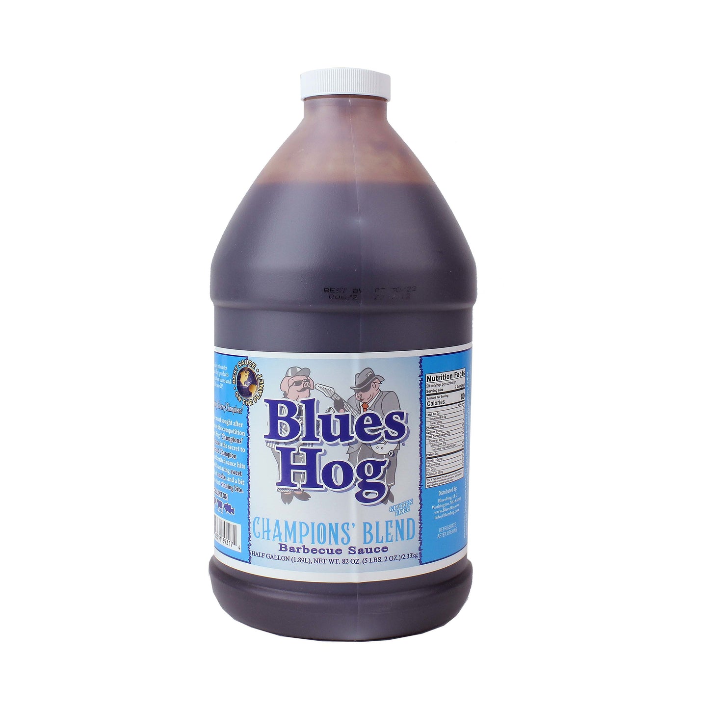 64 oz bottle of Blues Hog Champions' Blend gluten free barbecue sauce in grilling sauces and spices collection