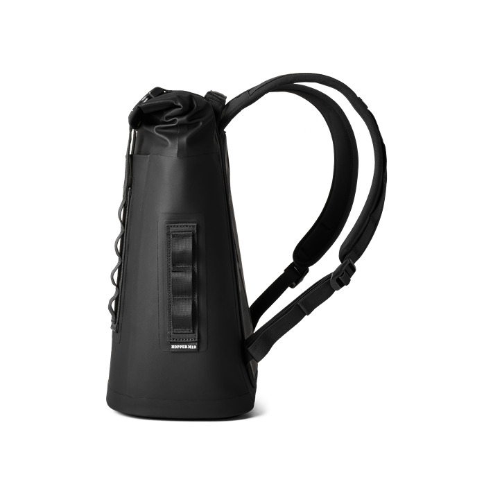 Black soft cooler backpack with roll-top closure and padded straps from Storage & Organization collection