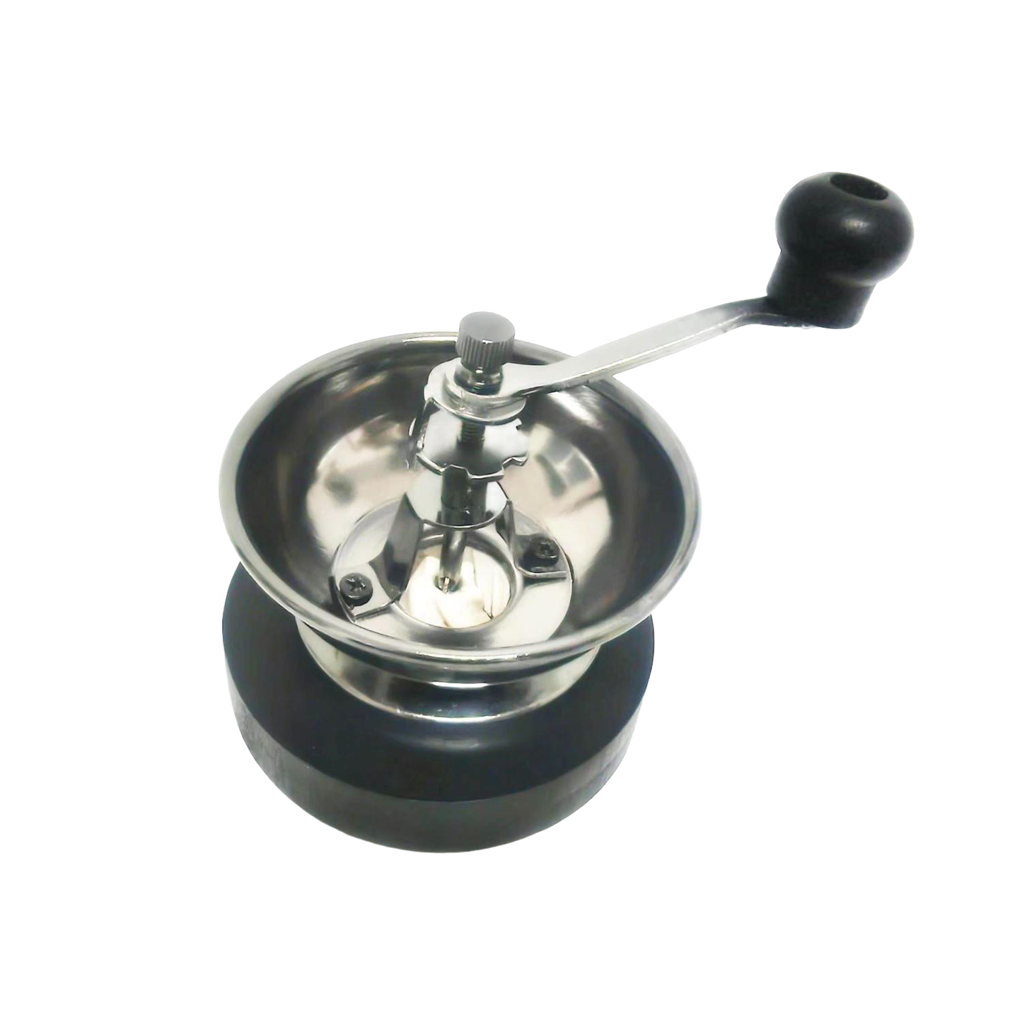 Manual coffee grinder with stainless steel bowl and black handle for kitchen gadgets and small appliances collections under $50