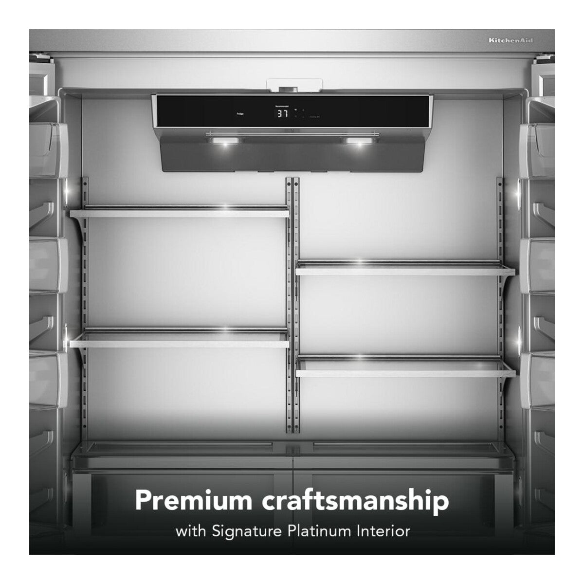 24.2 Cu. Ft. 42-Inch Built-In French Door Refrigerator with Signature Platinum Interior in PrintShield® Stainless Steel