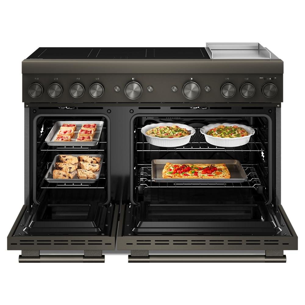 48-Inch 6-Element Induction Freestanding Commercial-Style Range with Griddle