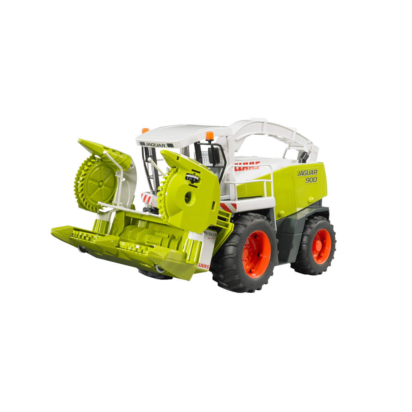 Replica of a green and white Bruder Claas Jaguar 900 field chopper toy in Vehicles & Remote Controlled Toys collection