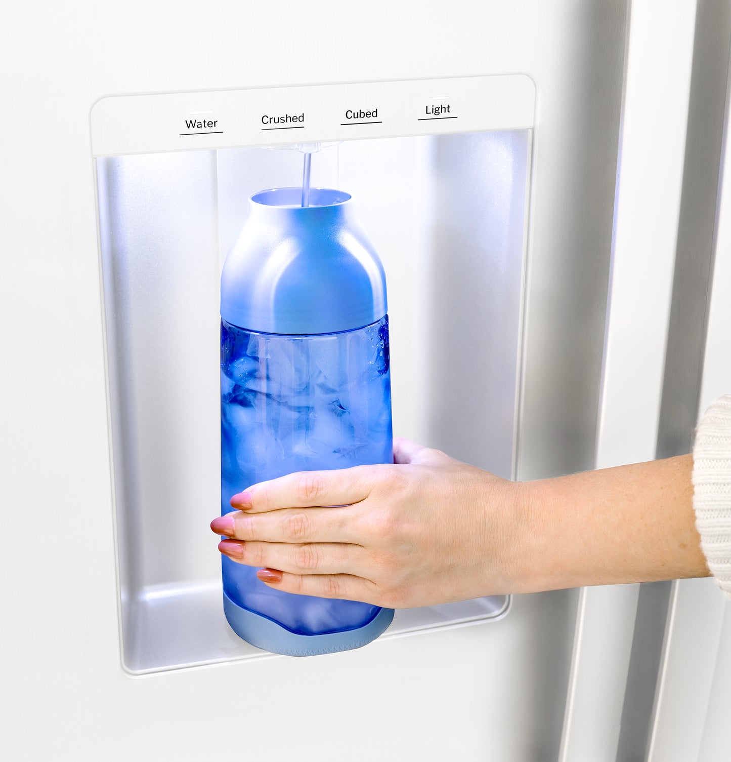 GE® 27.9 Cu. Ft. Side-By-Side Refrigerator with Extra Tall Dispenser and In-Door Icemaker