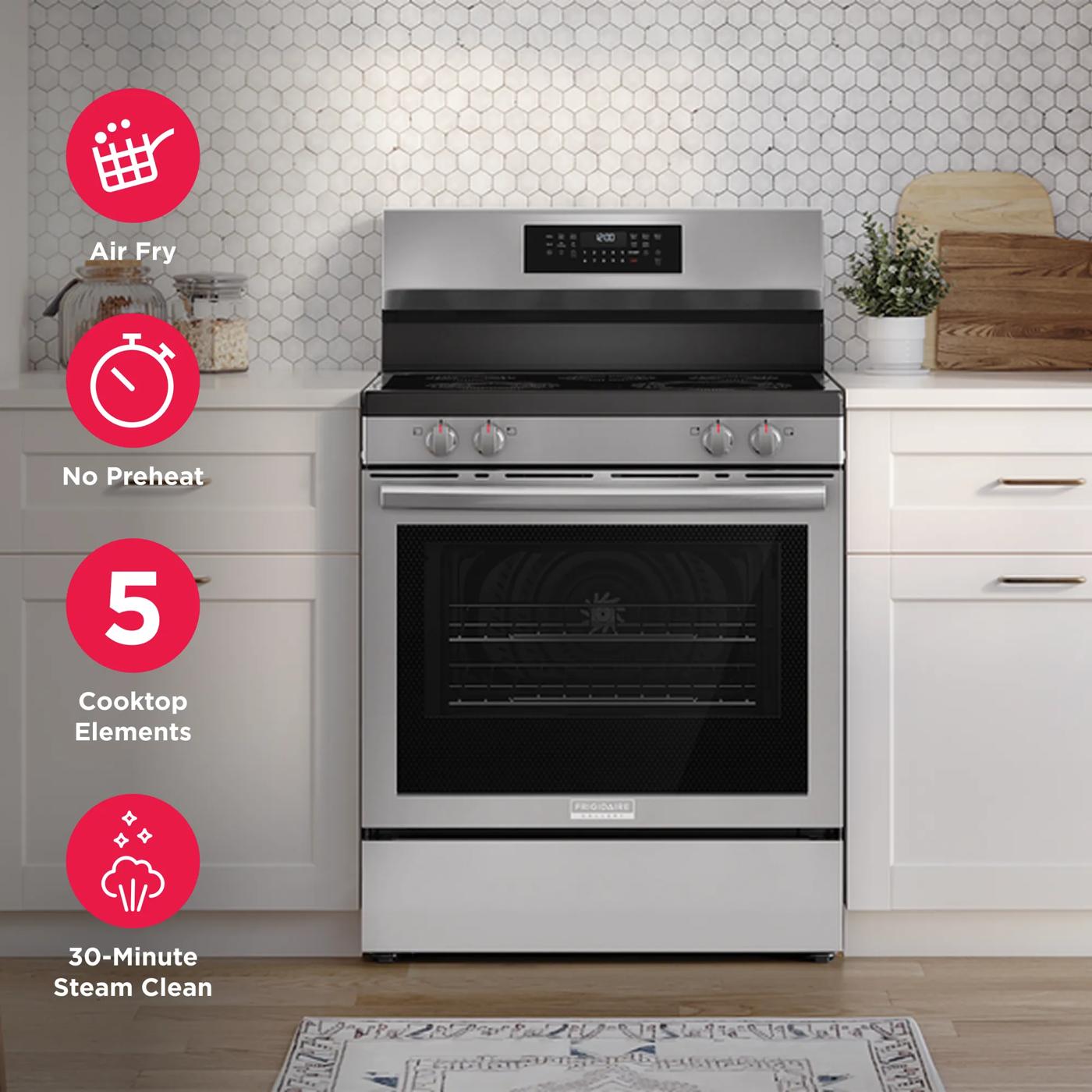 30" Rear Control Electric Range with Air Fry