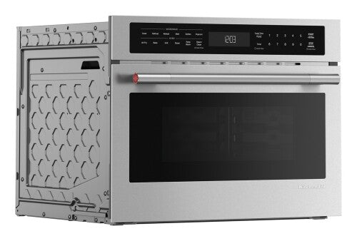 24-inch built-in convection microwave speed oven with air fry and digital control panel for KitchenAid appliances