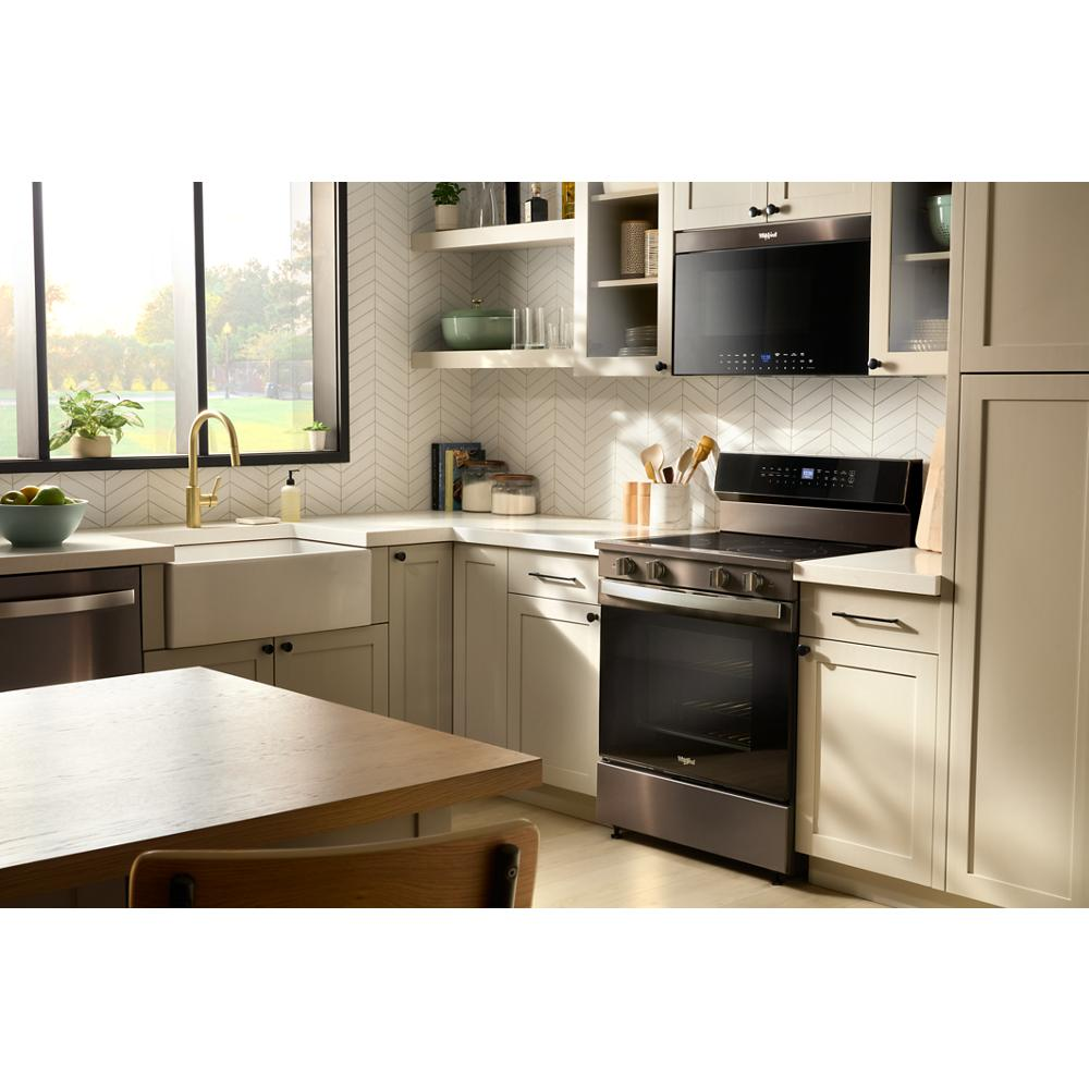 30-inch Electric Smart Range with Air Cooking Technology, No Preheat Air Fry, High Speed Preheat Oven, WipeClean™ Coating, and Steam/Self Clean