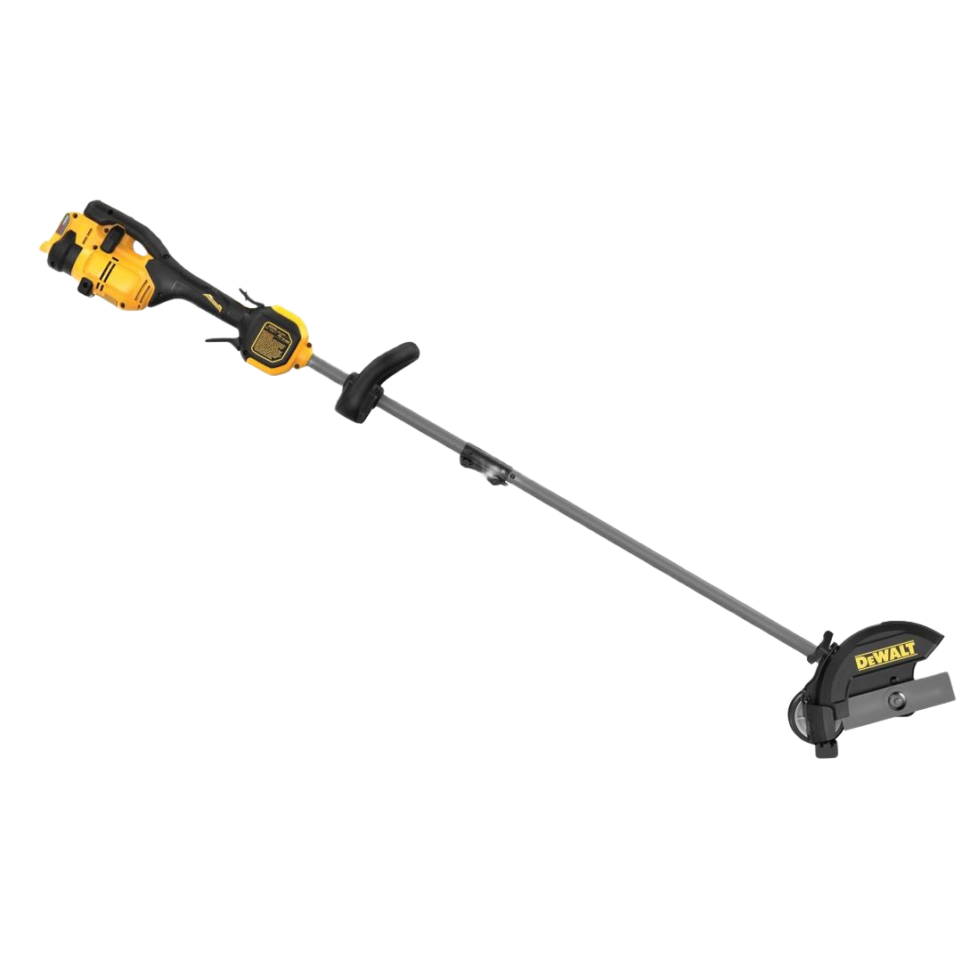 Cordless yellow and black 7-1/2 inch edger with brushless motor for lawn and garden power tools collections