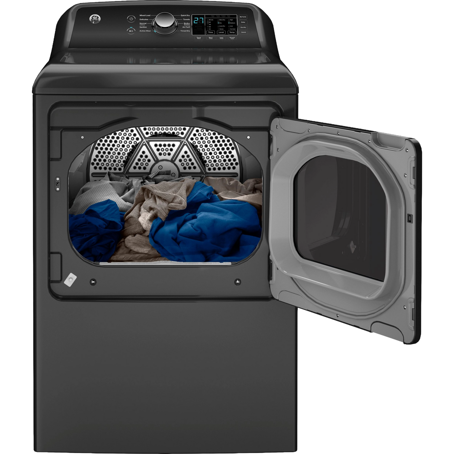 GE® 7.4 cu. ft. Capacity Gas Dryer with Up To 120 ft. Venting and Sensor Dry