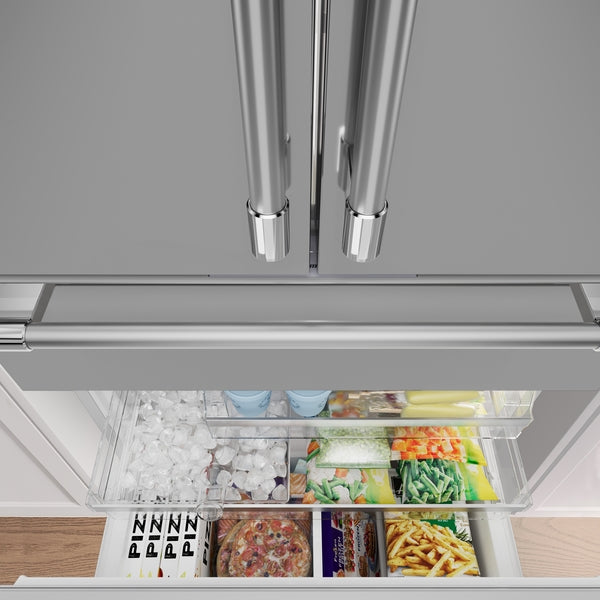 Freedom®, Freestanding French Door Bottom Mount Refrigerator, 36'' Professional, Stainless Steel