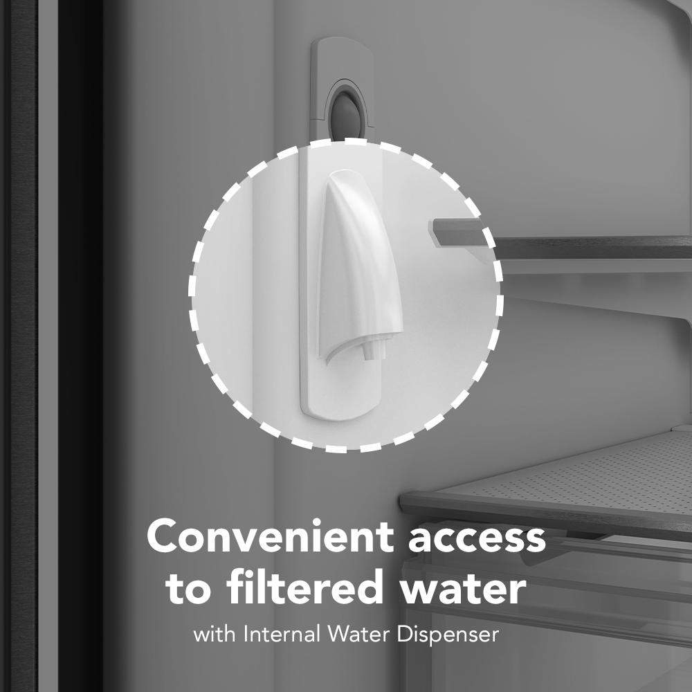 22 Cu. Ft. 33-Inch Bottom Mount Refrigerator with Right Door Swing in PrintShield® Stainless Steel