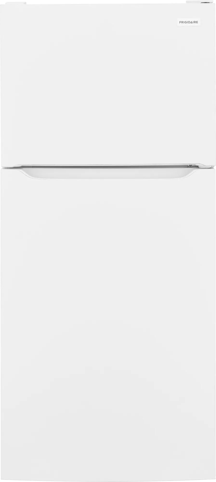 White garage ready top freezer refrigerator with minimalist design from refrigerators and kitchen appliances collection