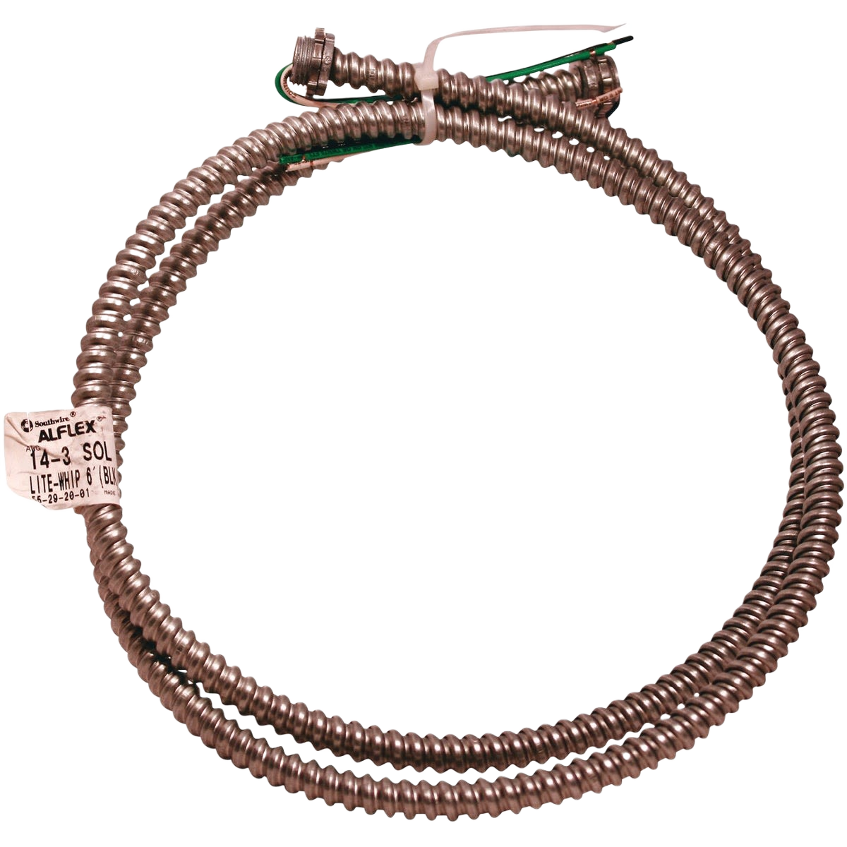 Metallic pre-wired flexible conduit whip for electrical connections in under $50 and wiring fittings collections