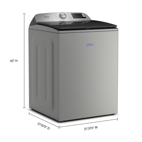 Stainless steel top load washer with digital controls and large capacity for home appliance and wash collection