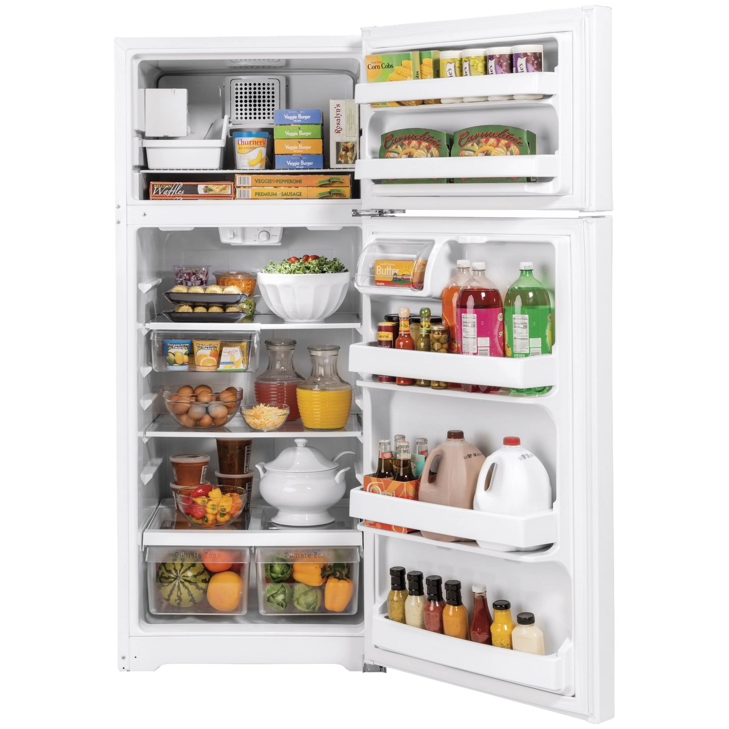 GE® ENERGY STAR® 17.5 Cu. Ft. Top-Freezer Refrigerator