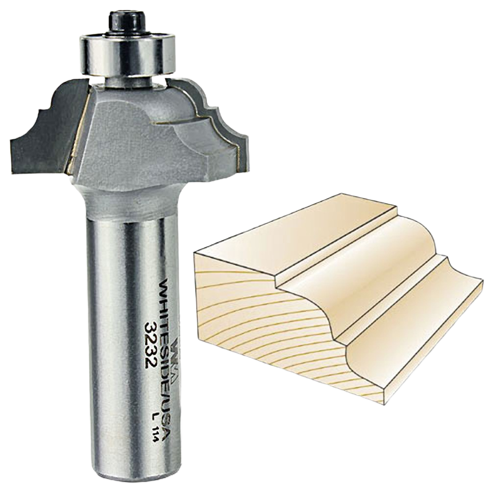 Classical pattern router bit with 1/2-inch shank for decorative edging in Tool Accessories and Drill Bits collections under $100