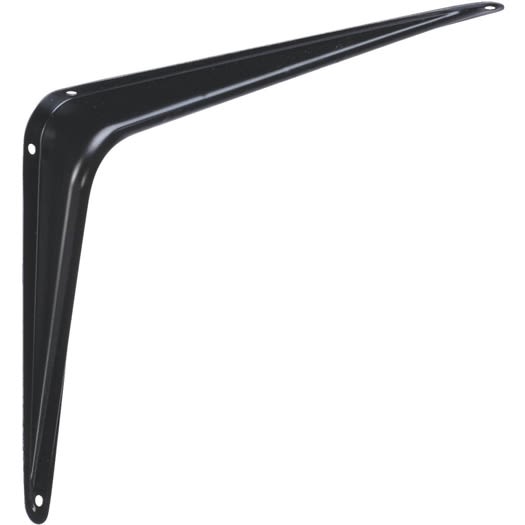 Black steel shelf bracket with sturdy girder design for strong support in shelving brackets and home improvement tools under $50 collections
