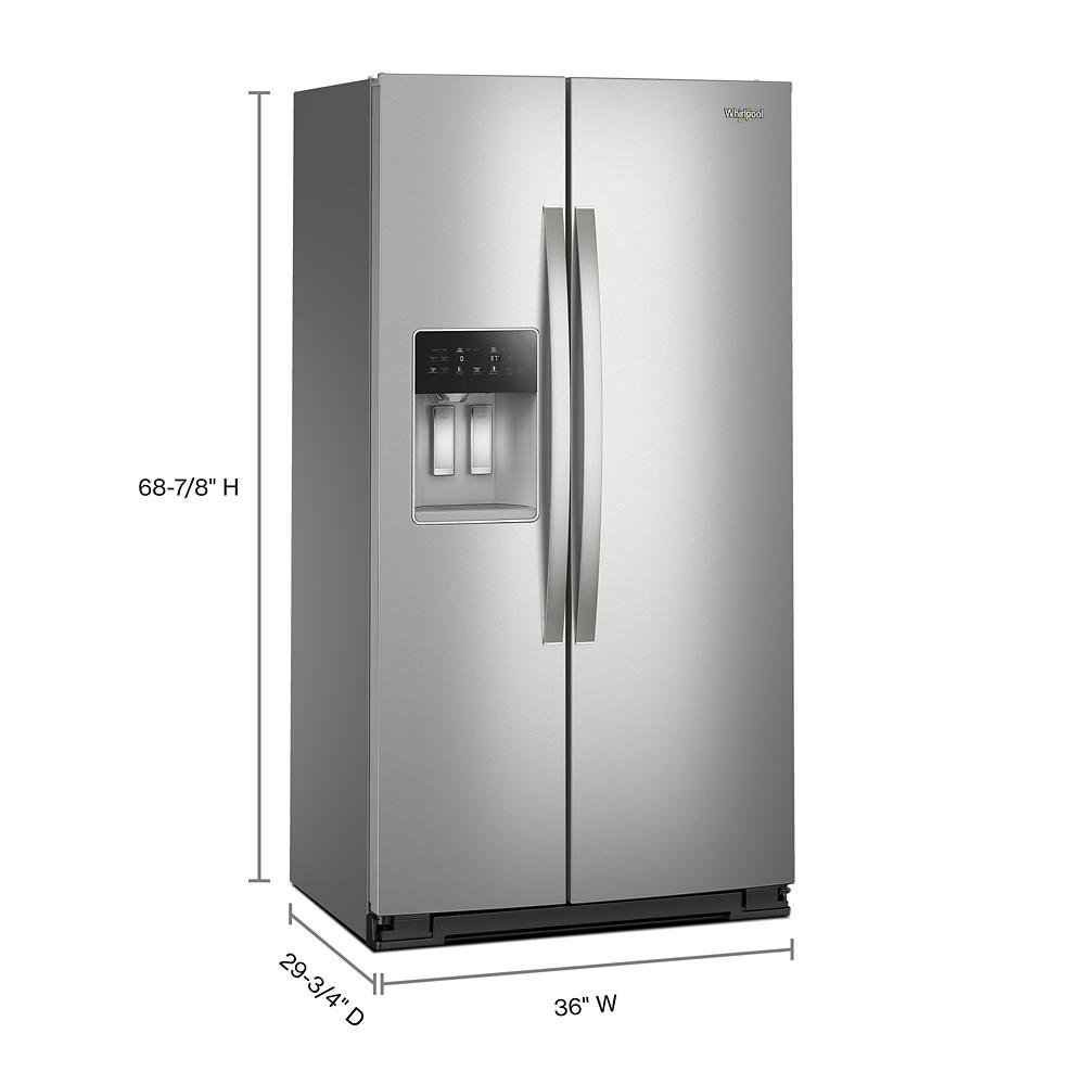 36-inch Wide Side-by-Side Refrigerator - 20.59 cu. ft.