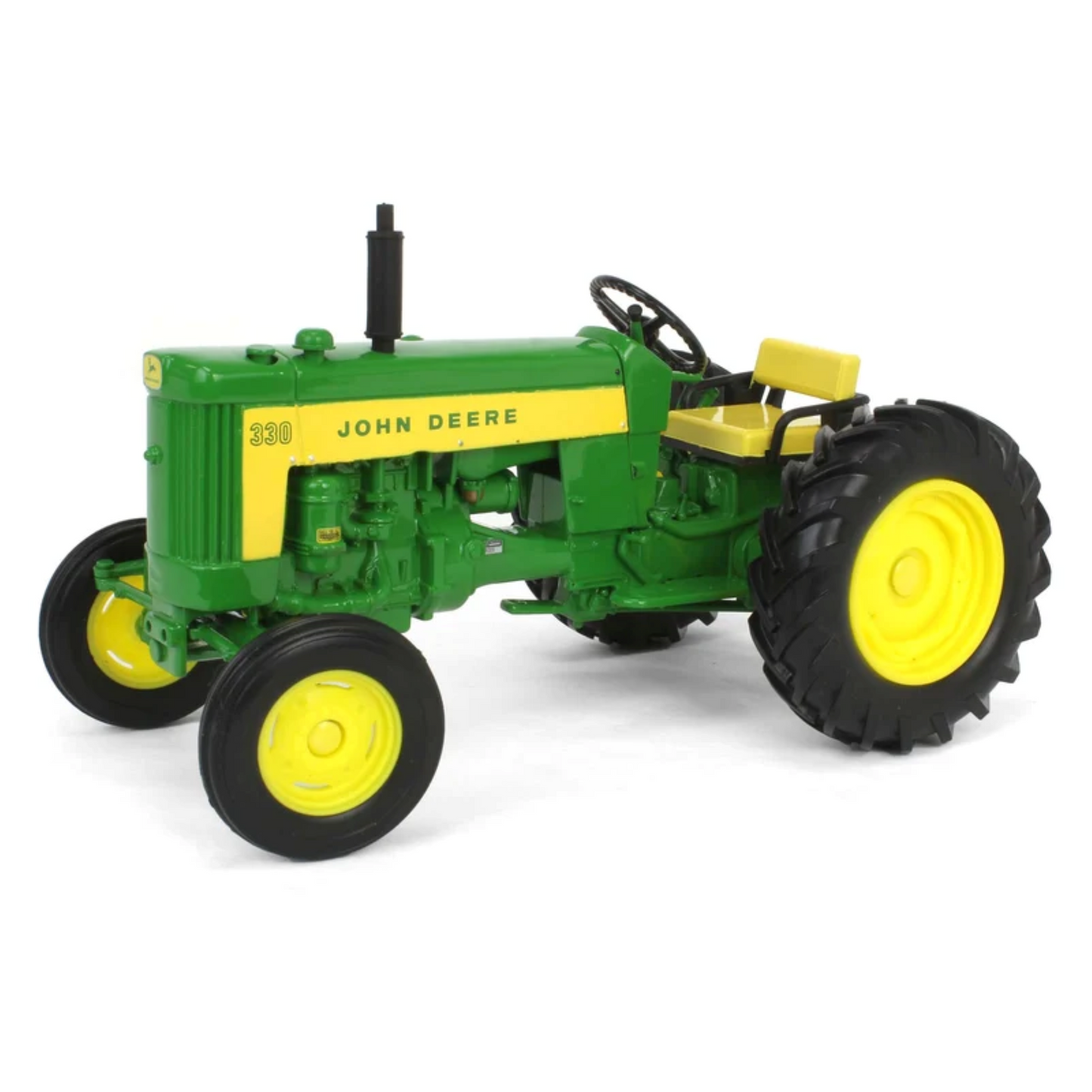 TOMY John Deere LP86767 1:16 330 Utility Tractor Die-Cast Model with Wide Front Axle & Single Rear Wheels