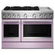 48-Inch 6 Burner Commercial-Style Dual Fuel Range with Griddle