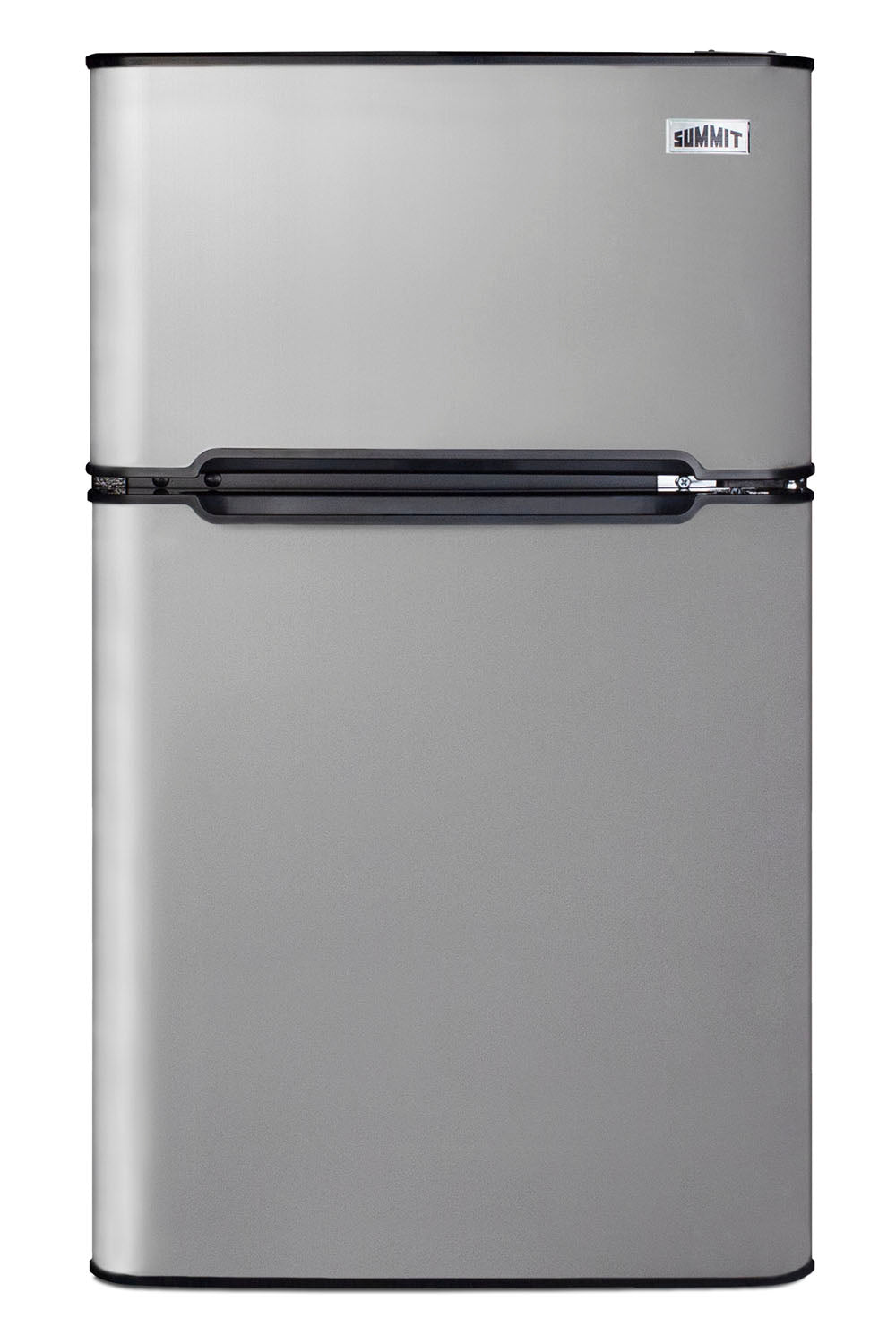 Compact two-door refrigerator-freezer in stainless steel finish from refrigerators and kitchen appliances collection