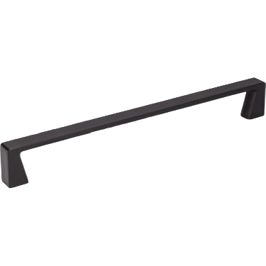 Matte black Boswell style cabinet pull with sleek rectangular design for home improvement and tools use