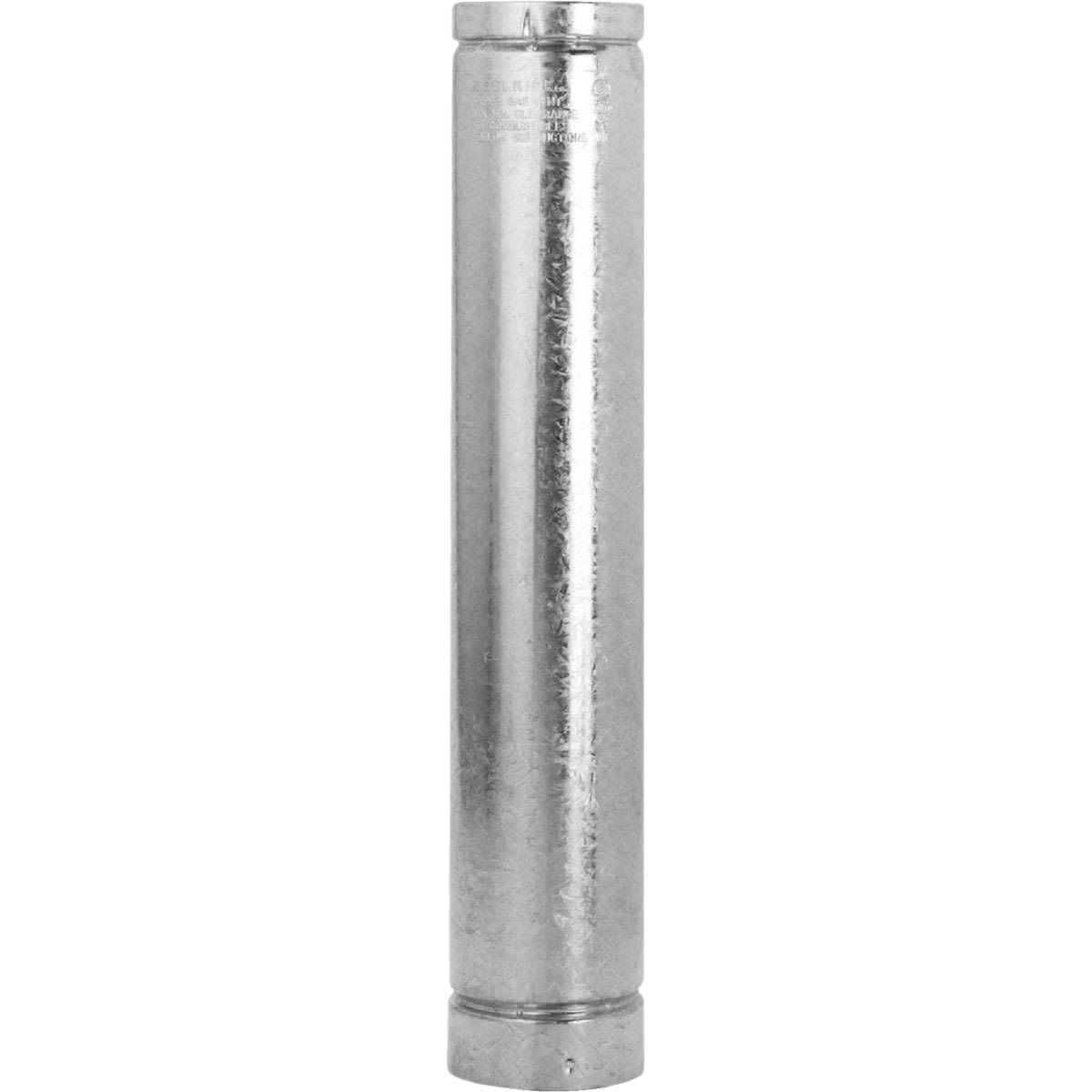 Galvanized steel 3-inch by 3-foot round gas vent pipe for plumbing and home improvement projects under $50