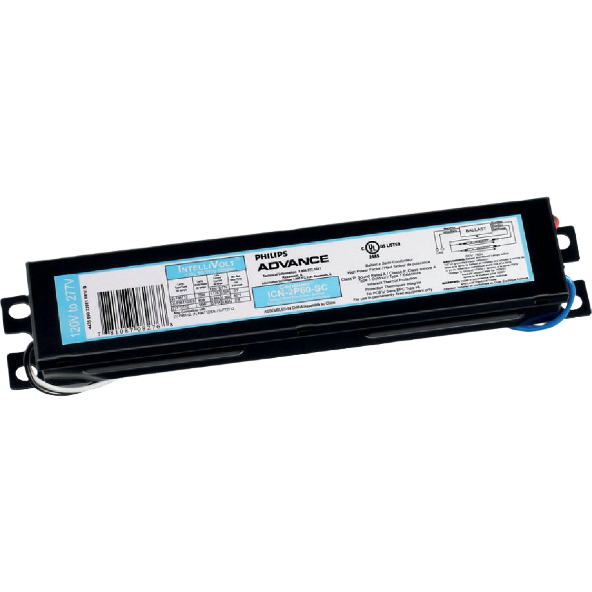 Electronic ballast for T12 lamps with 110W capacity, suitable for electrical and lighting projects under $50.