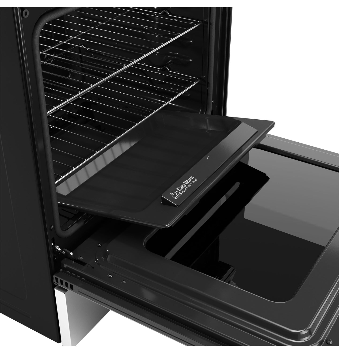 GE® 30" Slide-In Front-Control Convection Gas Range with No Preheat Air Fry and EasyWash™ Oven Tray