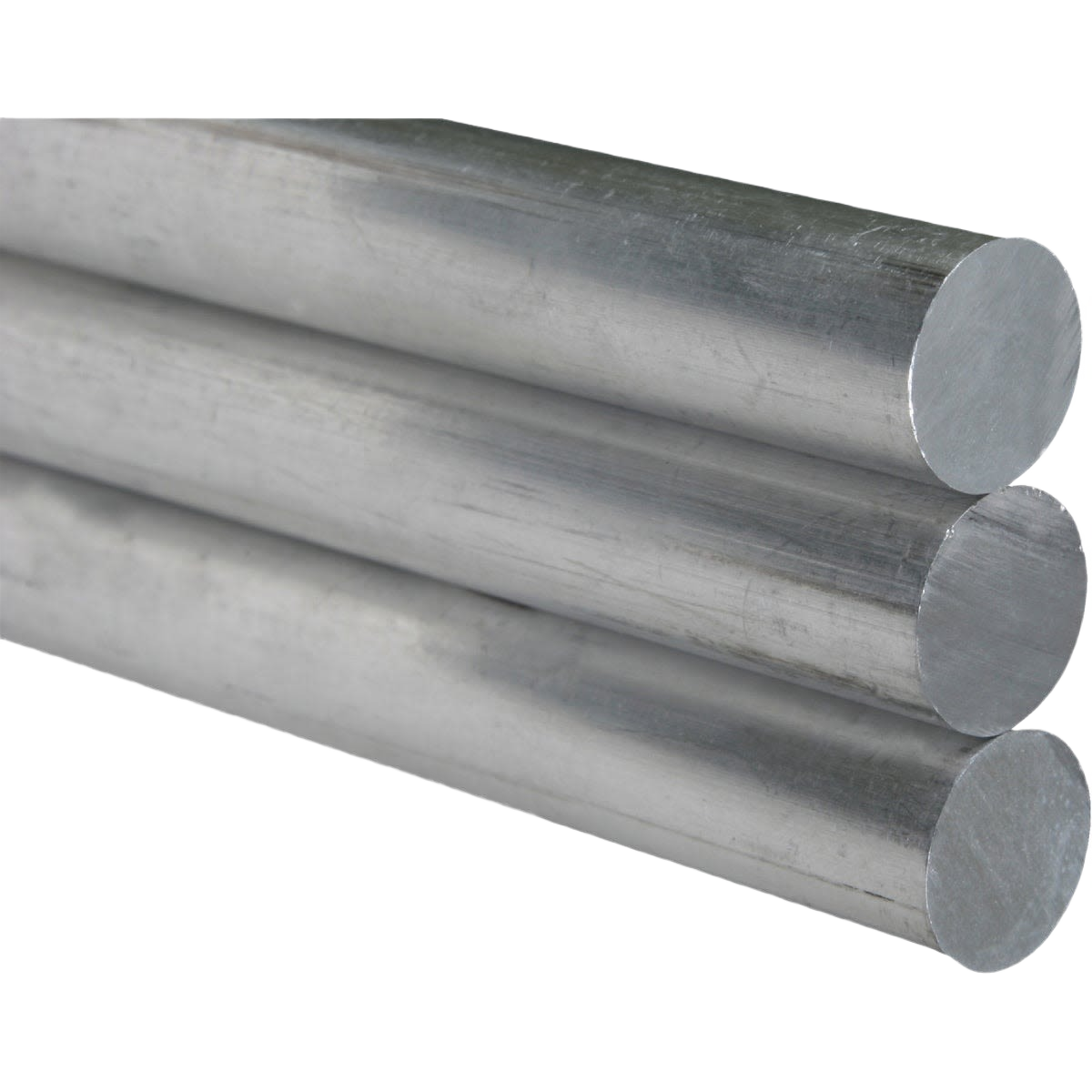 Three solid aluminum rods stacked together for hardware and home improvement projects at Hartville Hardware