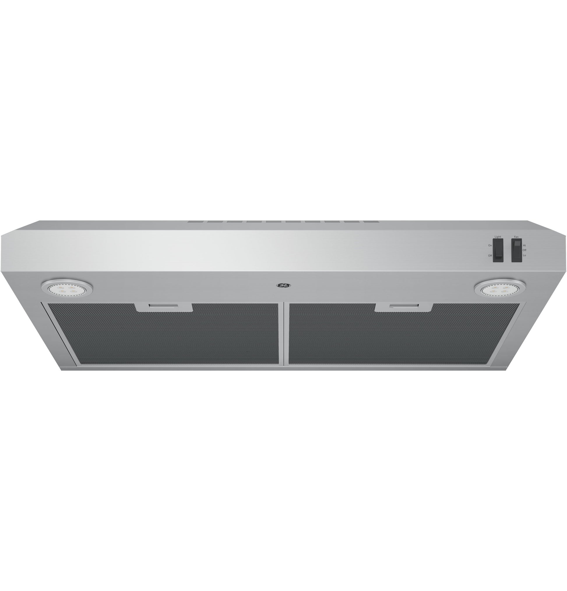 Under cabinet stainless steel range hood with dual lights and vent filters for kitchen and home improvement appliances collection
