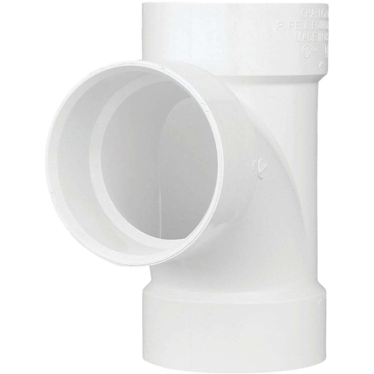 White PVC sanitary tee fitting for plumbing in pipes & fittings and under $50 collections