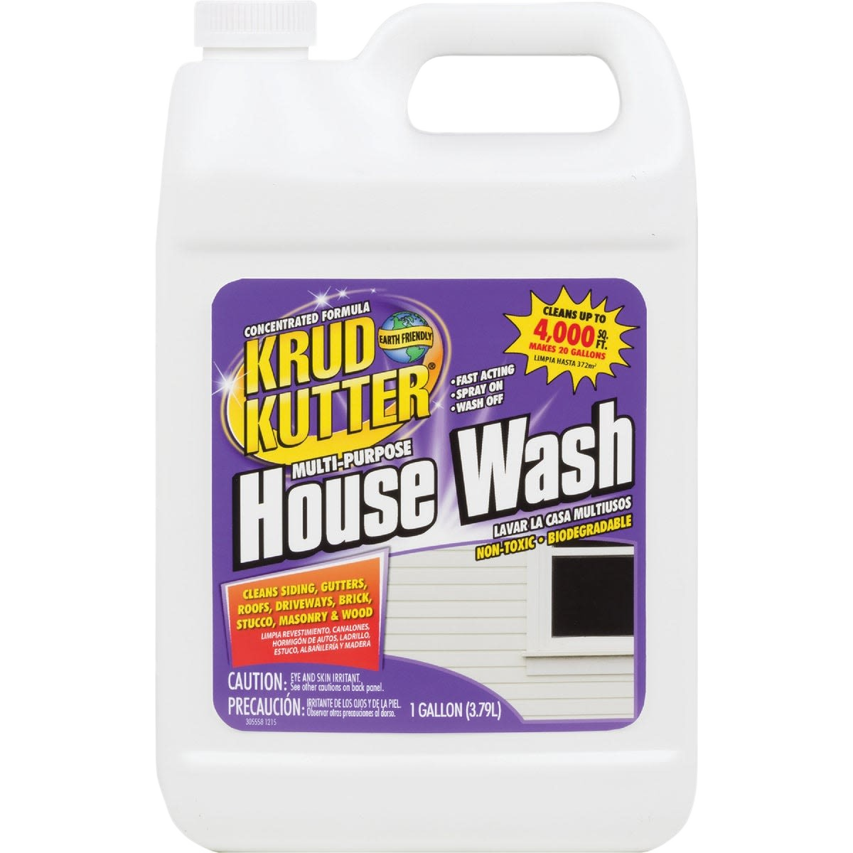 1-gallon container of multi-purpose exterior cleaner for siding, roofs, decks, and driveways in Paint & Supplies collection