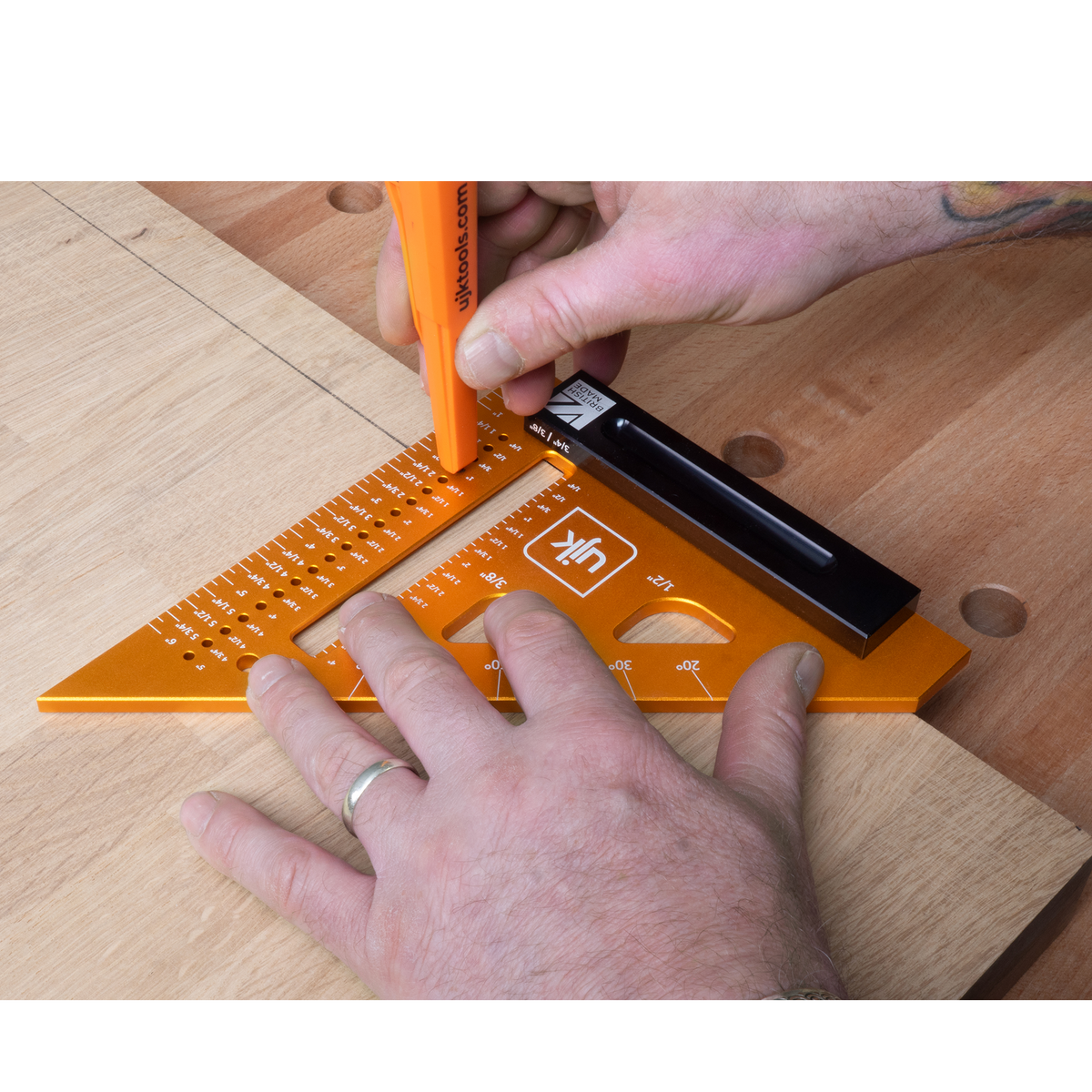 UJK Professional Woodworkers Marking Square - 6"