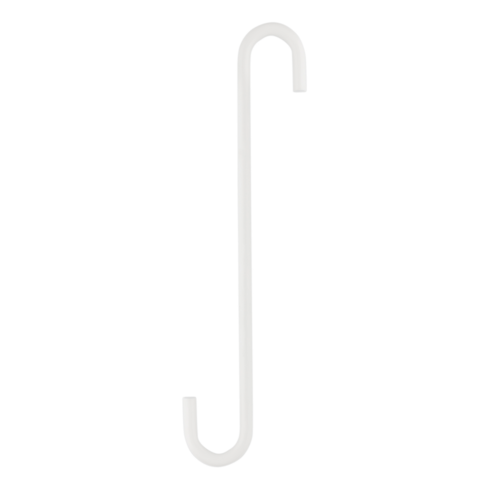 White steel large S-hook with modern design for hanging plants in Lawn & Garden under $50 collection