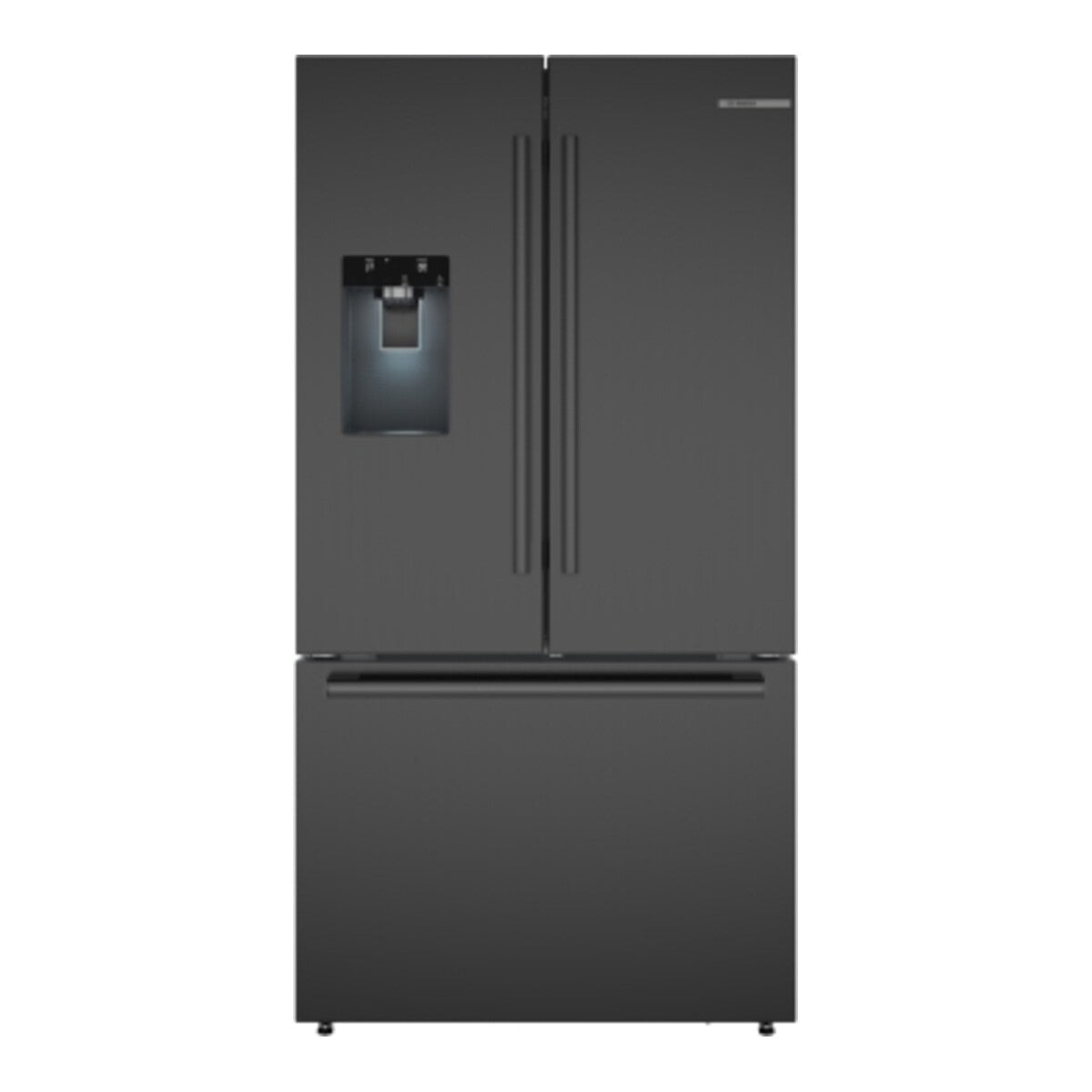 500 Series, French Door Bottom Mount Refrigerator, 36'', Black Stainless Steel