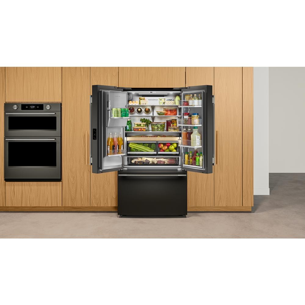 23 Cu. Ft. 36-Inch Counter-Depth French Door Refrigerator with Intelligent Auto Fill and Dual Ice in Black Ore