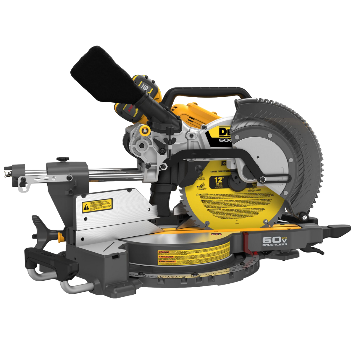 DEWALT 60V MAX* 12" Brushless Cordless Double-Bevel Sliding Miter Saw Kit