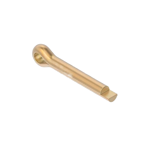 Steel cotter pin with a bent loop end for securing fasteners, suitable for John Deere parts and hardware collections