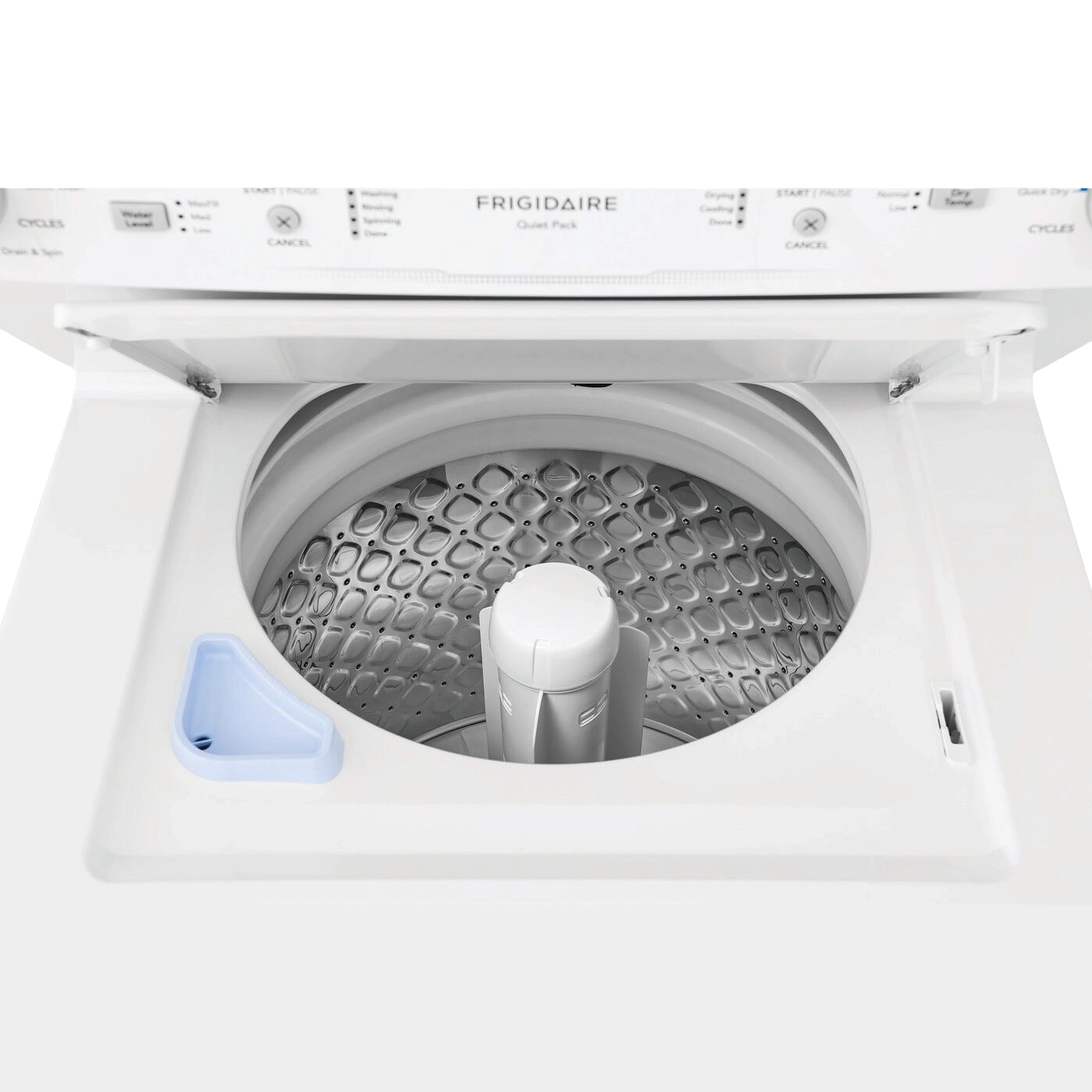 Electric Long Vent Stacked Laundry Center - 3.9 Cu. Ft Washer and 5.5 Cu. Ft. Dryer