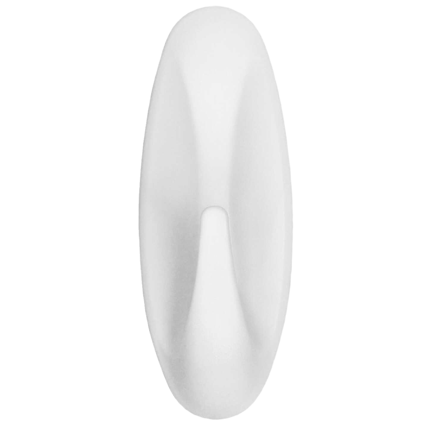 Single white medium adhesive utility hook for damage-free hanging in hardware and fasteners collections under $50