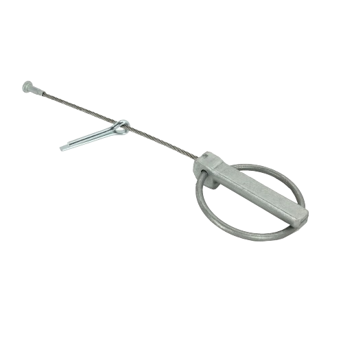 Metal quick lock pin with circular handle and secure fastener for John Deere parts and hardware collections under $50